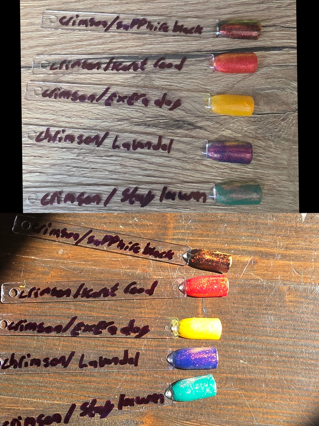 Customer photo review of Crimson Shift Chrome Powder