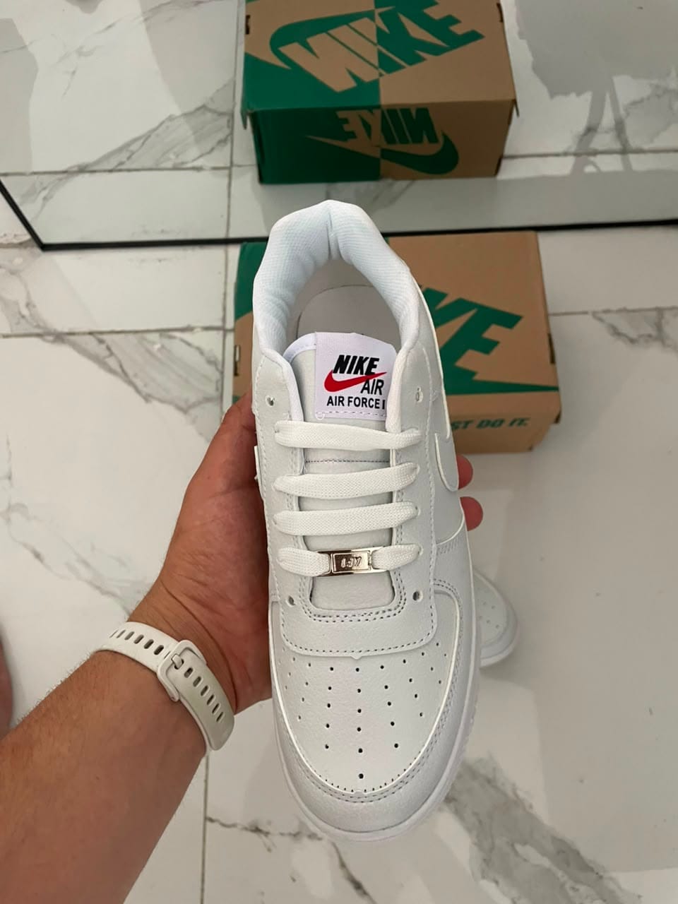 Customer photo review of Paq 6 Pares Tenis 270 Blanco Total 22/25.5
