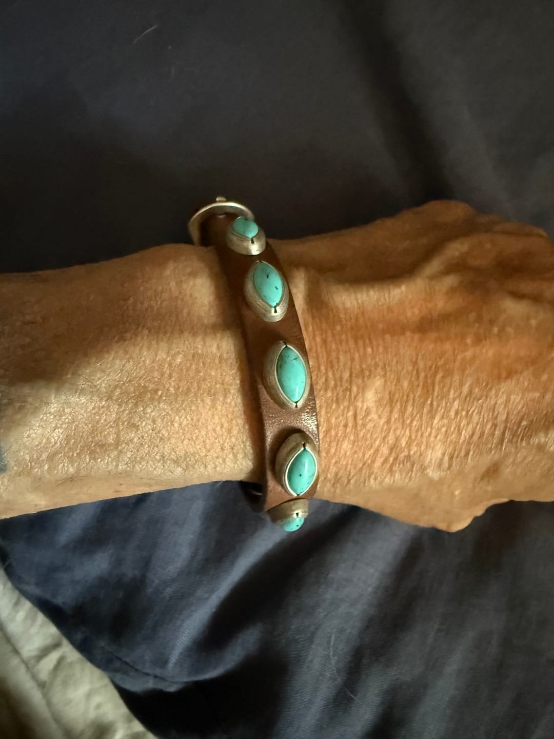 Customer photo review of Bracciale pelle Artù Tulsi
