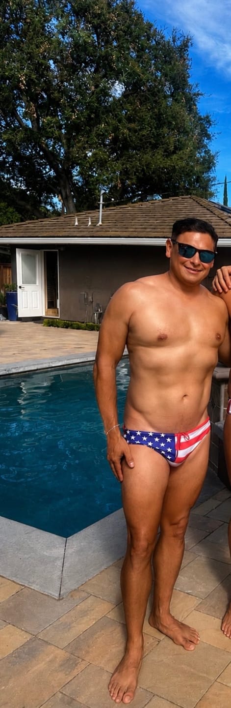 Customer photo review of TEAM USA 🇺🇸 Flag  Print Sunga