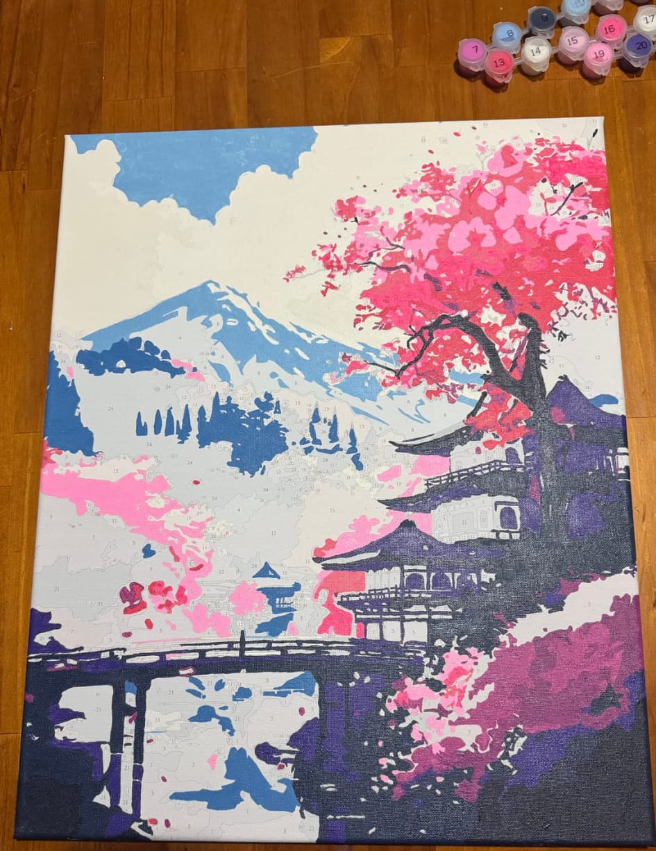 Customer photo review of Monte Fuji (Pintura por Números) 40x50 cm