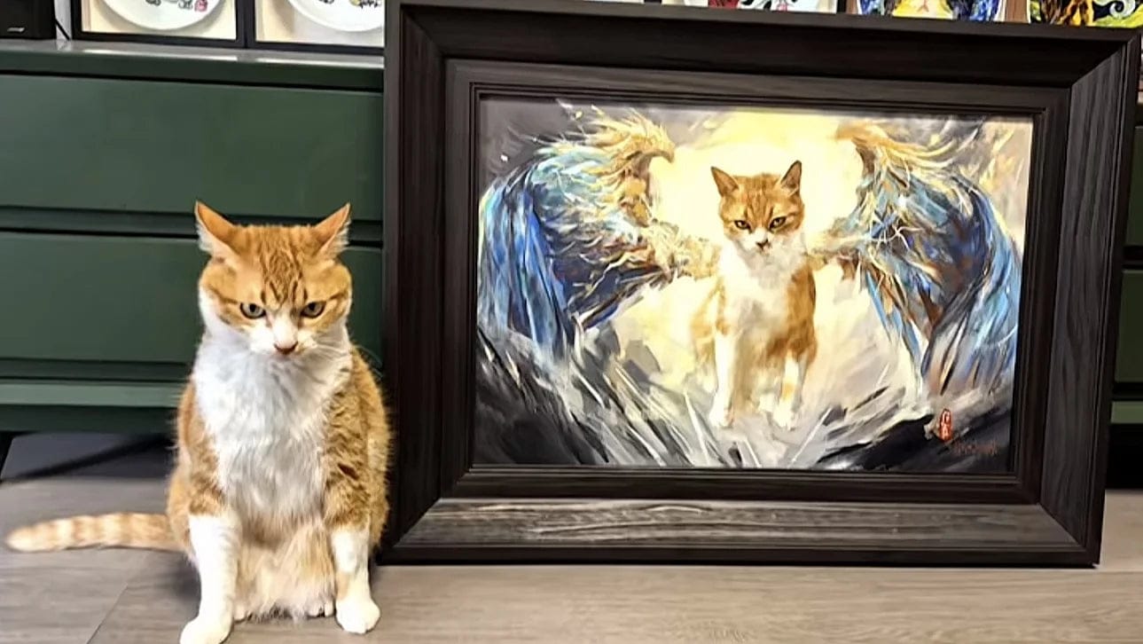 Customer photo review of Design Your Own | Personas | Hand-painted Pet Portrait