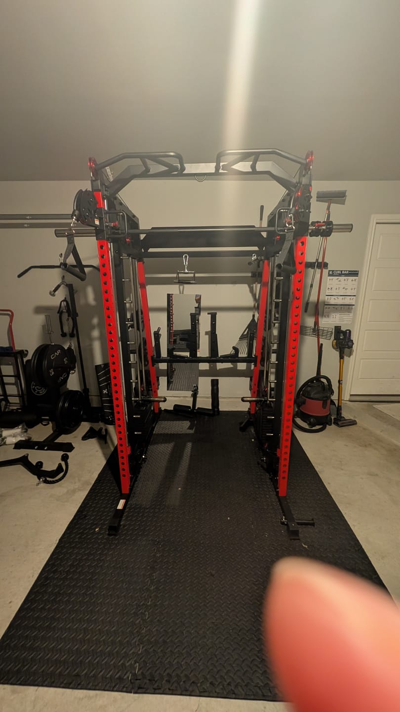 Customer photo review of M4-2.0 Elite All-In-One Workout Smith Gym Machine with Dual Weight Stacks (UPGRADED)