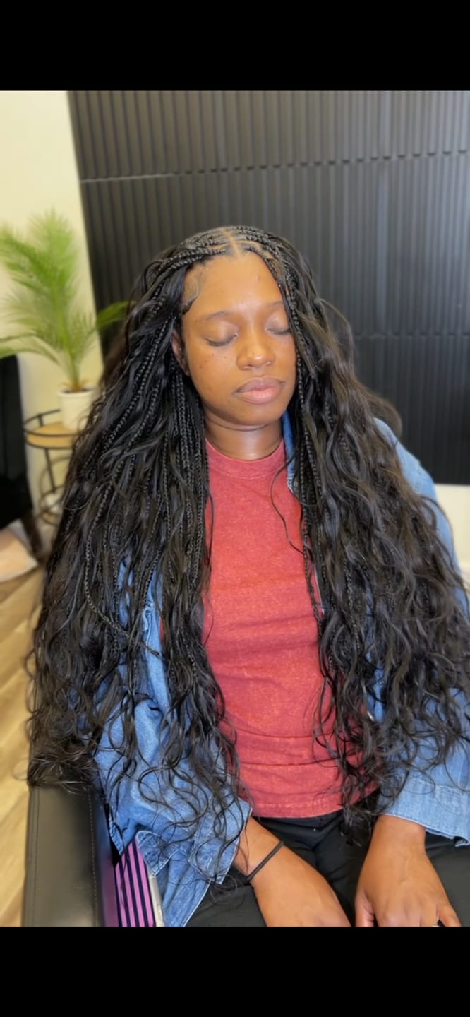 Customer photo review of Body Wave Bulk Hair Extensions for Braiding