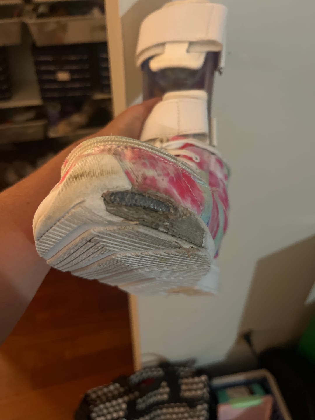Customer photo review of Pink Watercolor BILLY Goat Classic High CPMA Certified AFO-Ready