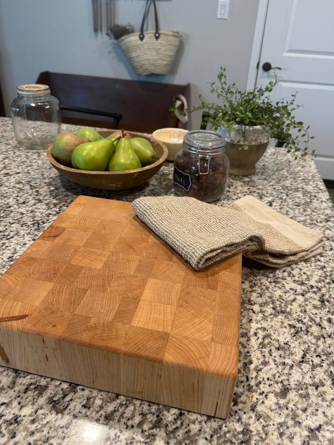 Customer photo review of Natural Waffle Weave Towel Set
