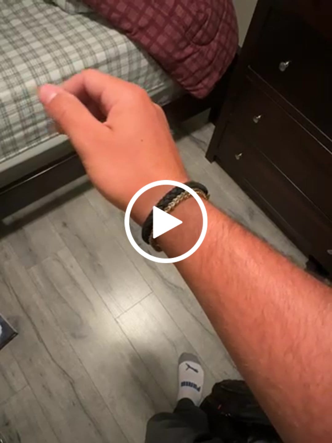 Customer video review of Black Leather Bracelet | 6MM