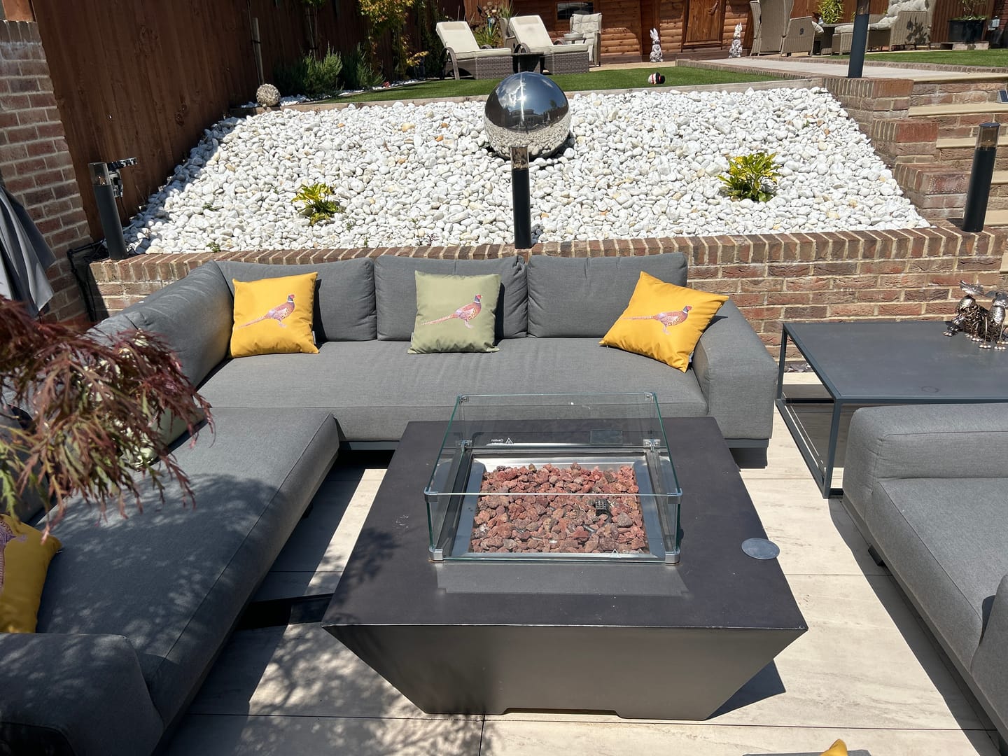 Customer photo review of Outdoor Garden Waterproof Cushion - Pheasant