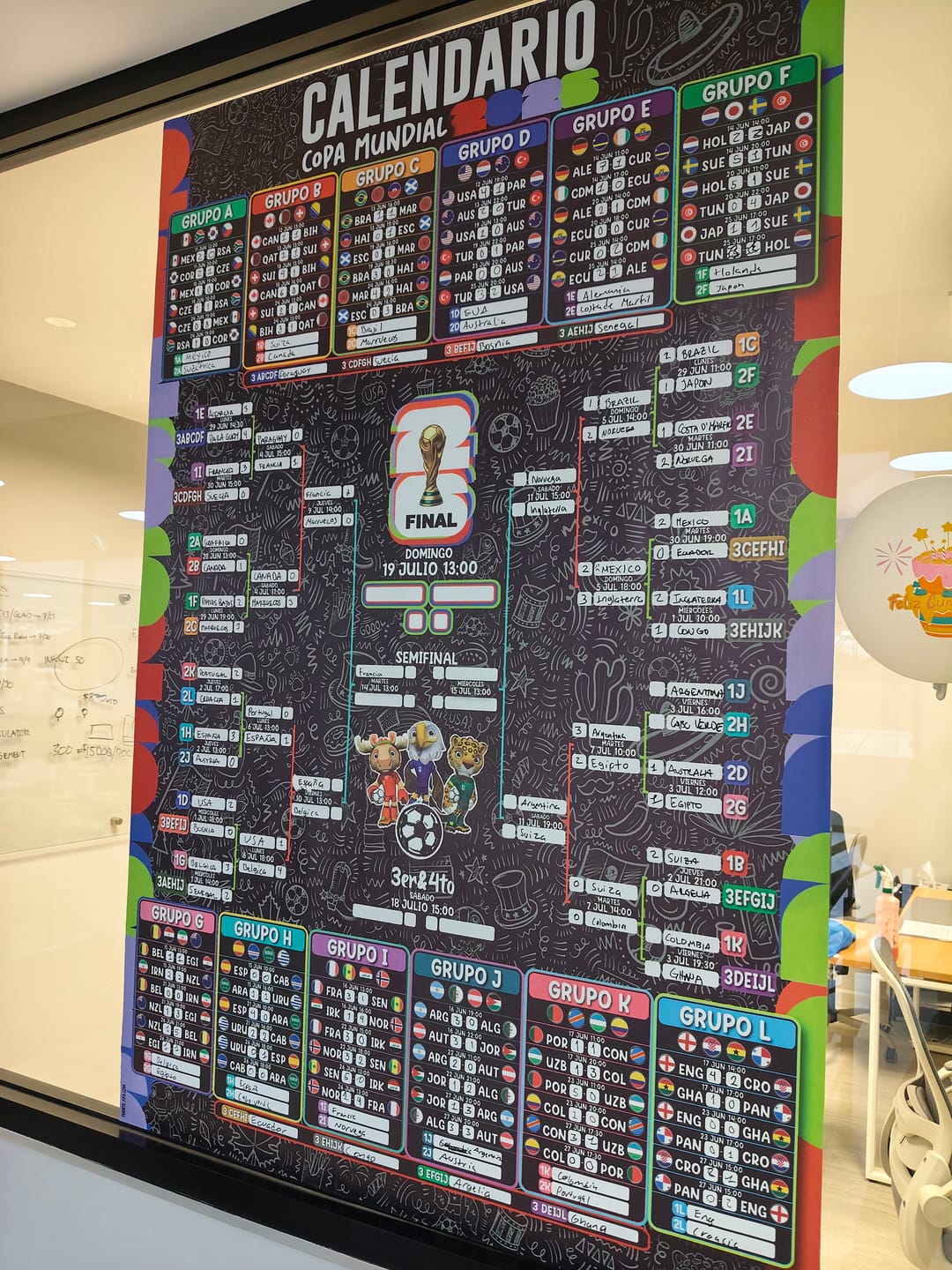 Customer photo review of Calendario Mundial 2026