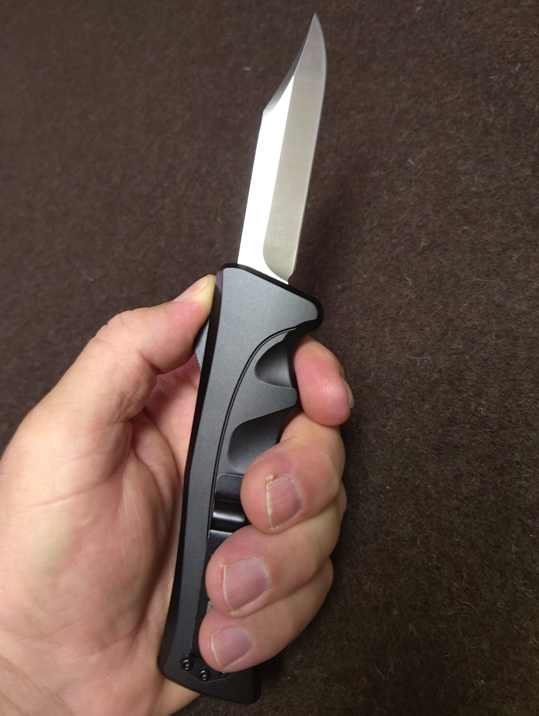 Customer photo review of Black D2 Clip Point Mamba Hendrix OTF