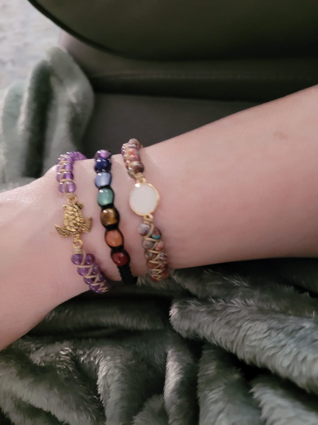 Customer photo review of Legendary Sea Turtle Bracelet