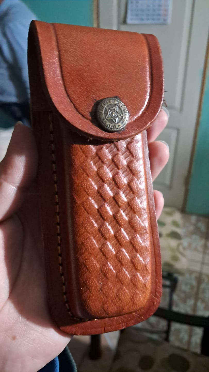 Customer photo review of Navaja de Acero Damasco 20cm “Petrohué“