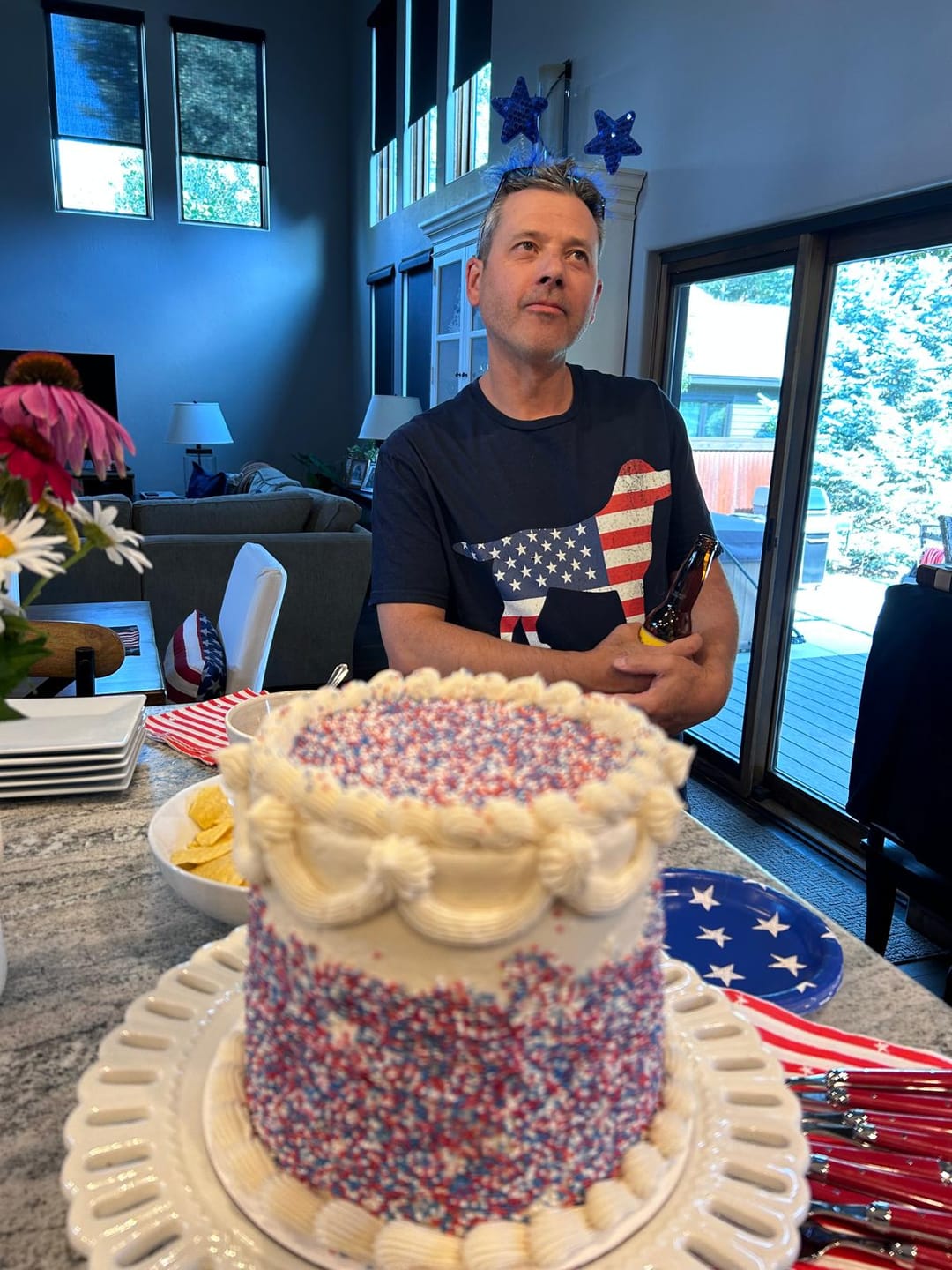 Customer photo review of Labrador USA Flag Silhouette