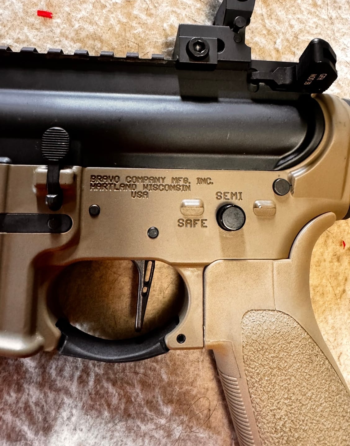 Customer photo review of 100% USA Made Super Safety with Flat Trigger – On Sale $89.99
