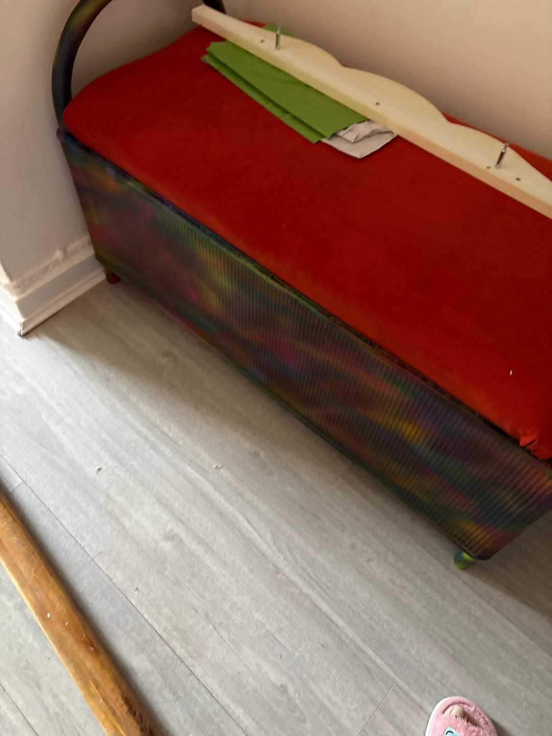Customer photo review of Plain Upholstery Velvet Fabric