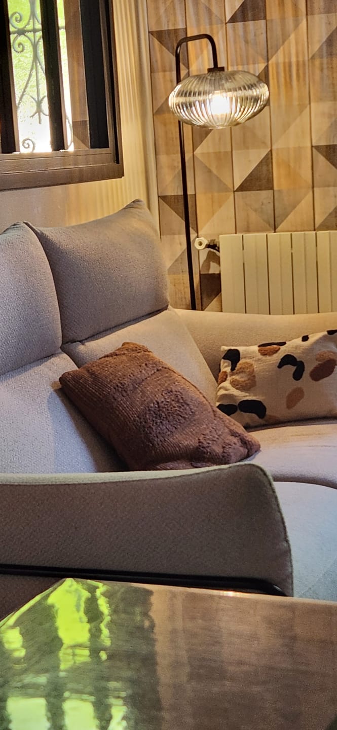 Customer photo review of Lampadaire en verre vintage CRISTALI | A personnaliser