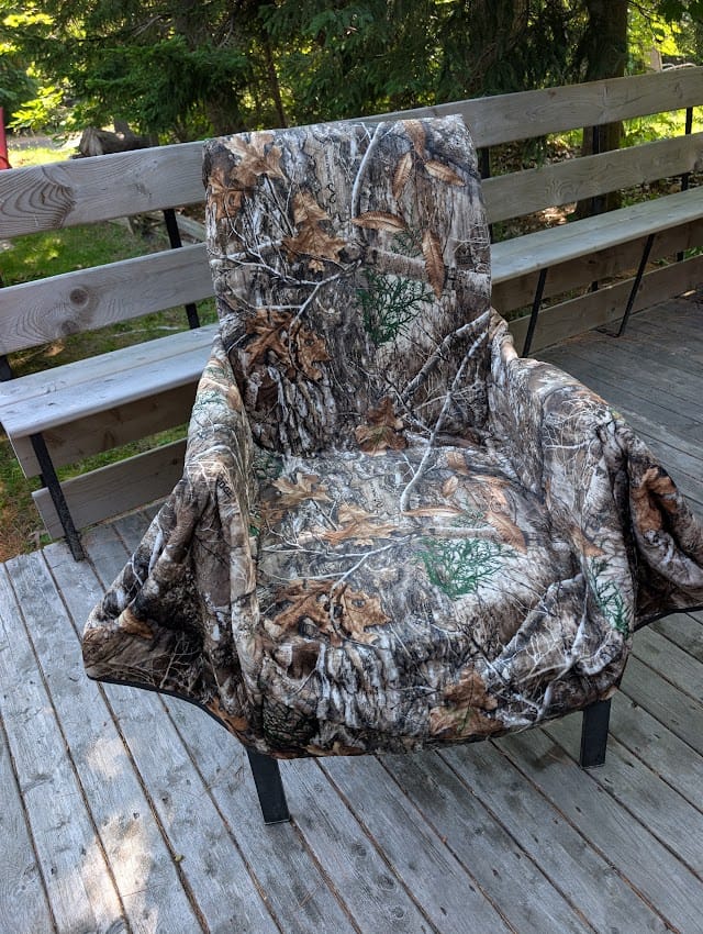 Customer photo review of The Chair Blanket