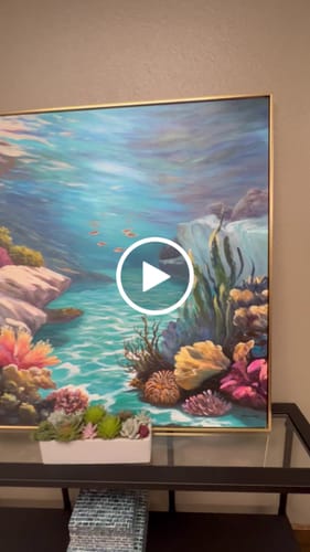 Customer review photo for Plaster Art Texture Painting #SG463