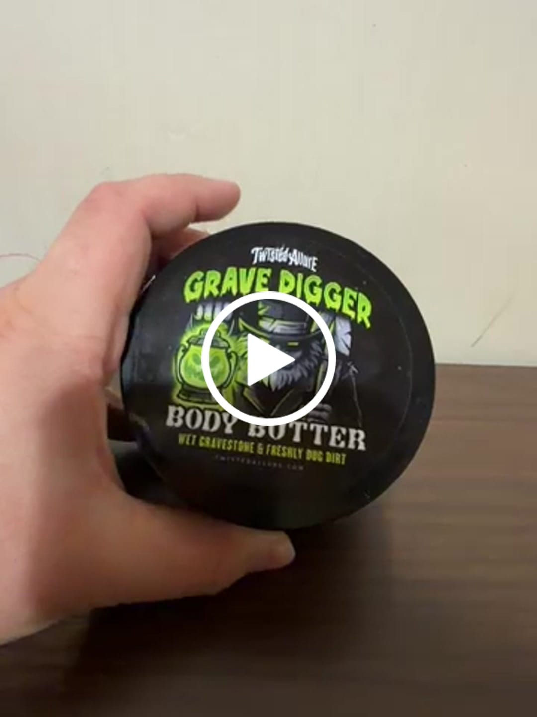 Customer video review of Grave Digger Body Butter