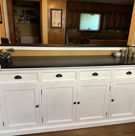 Customer photo review of Halifax Contrast Large Buffet 4 Doors 4 Drawers 79''