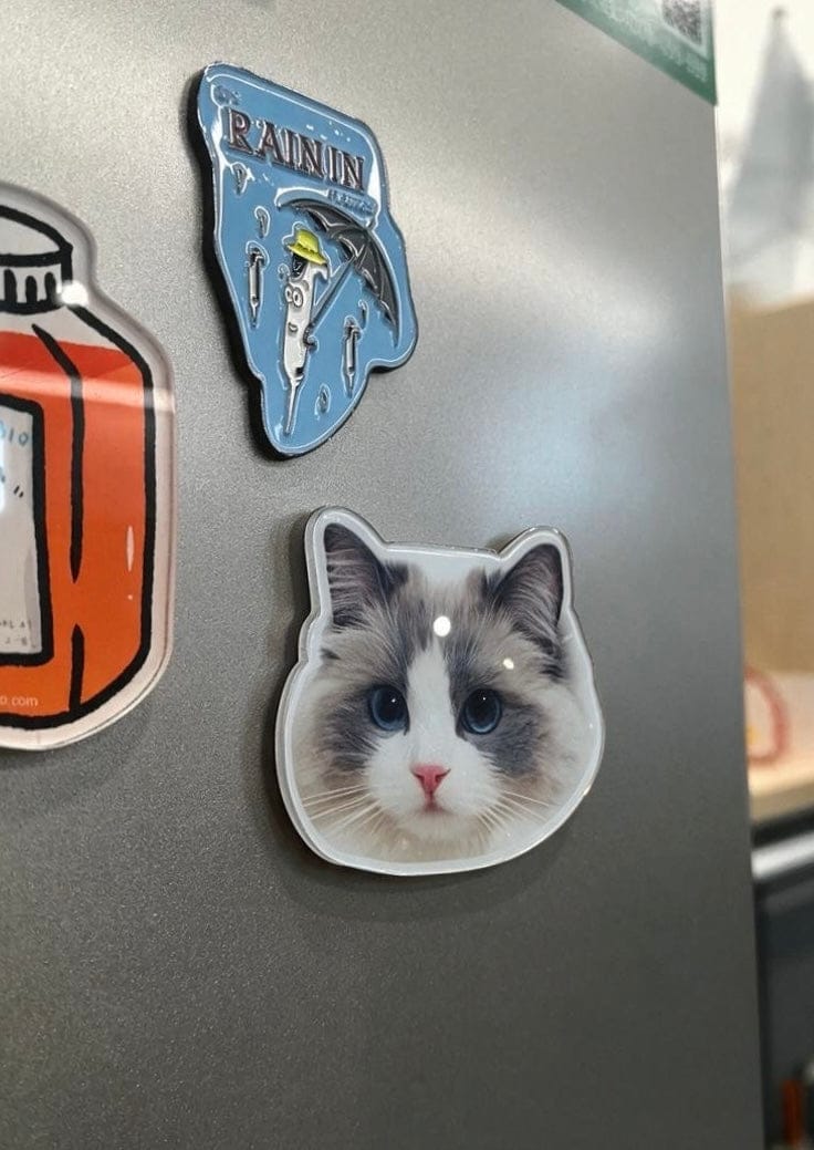 Customer photo review of Custom Pet Portrait Magnet