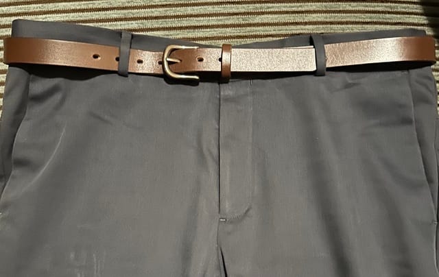 Customer photo review of The Slim Everyday belt
