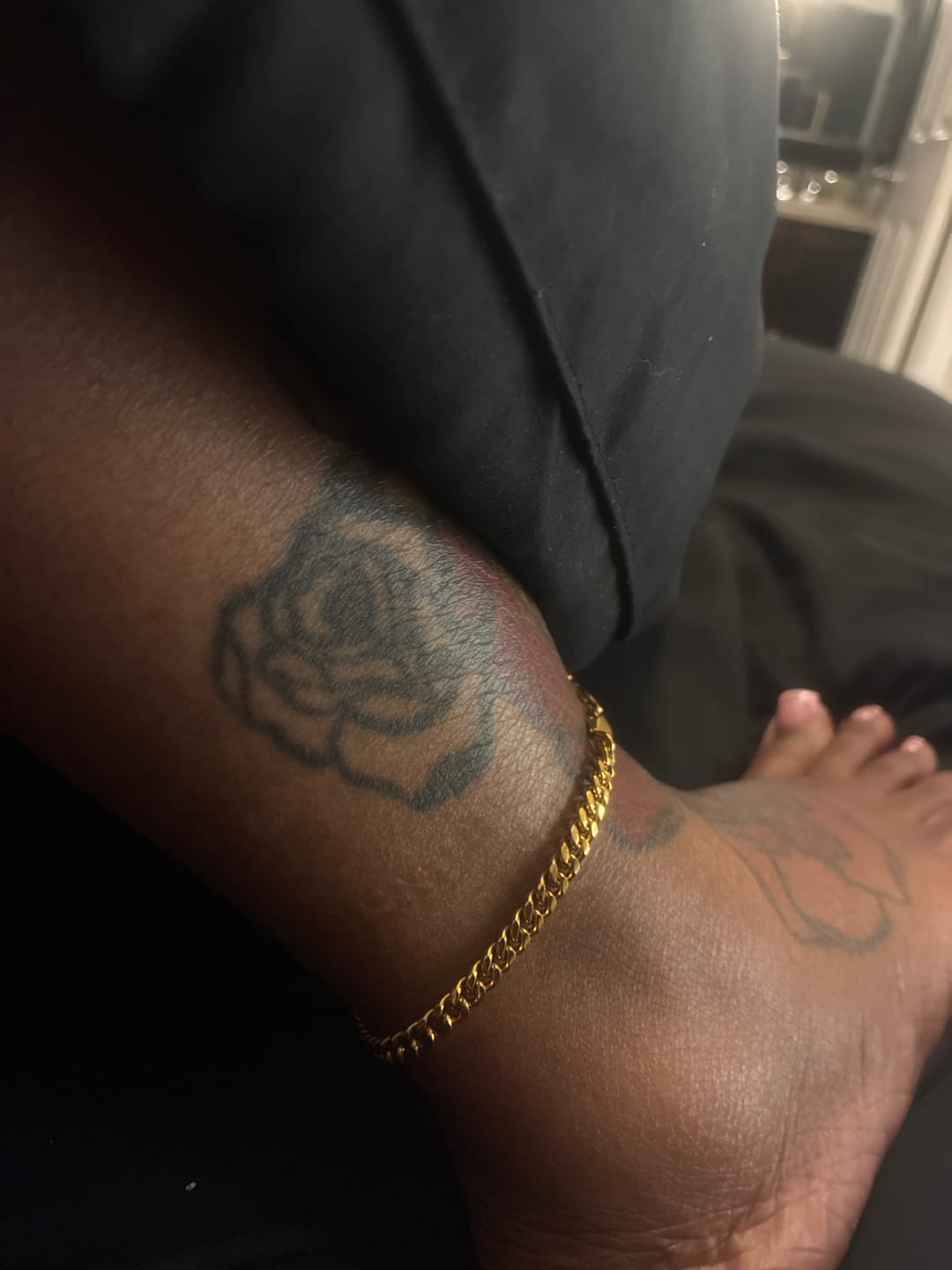 Customer photo review of Cuban Link Anklet