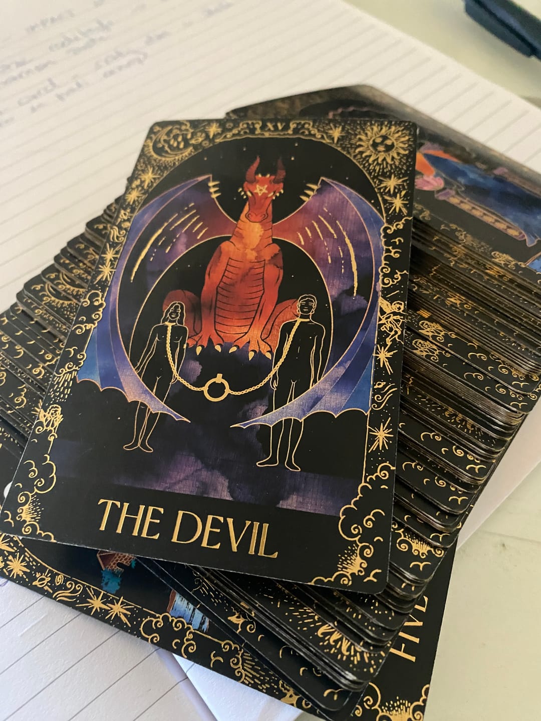 Customer photo review of Dreamy Moons Tarot