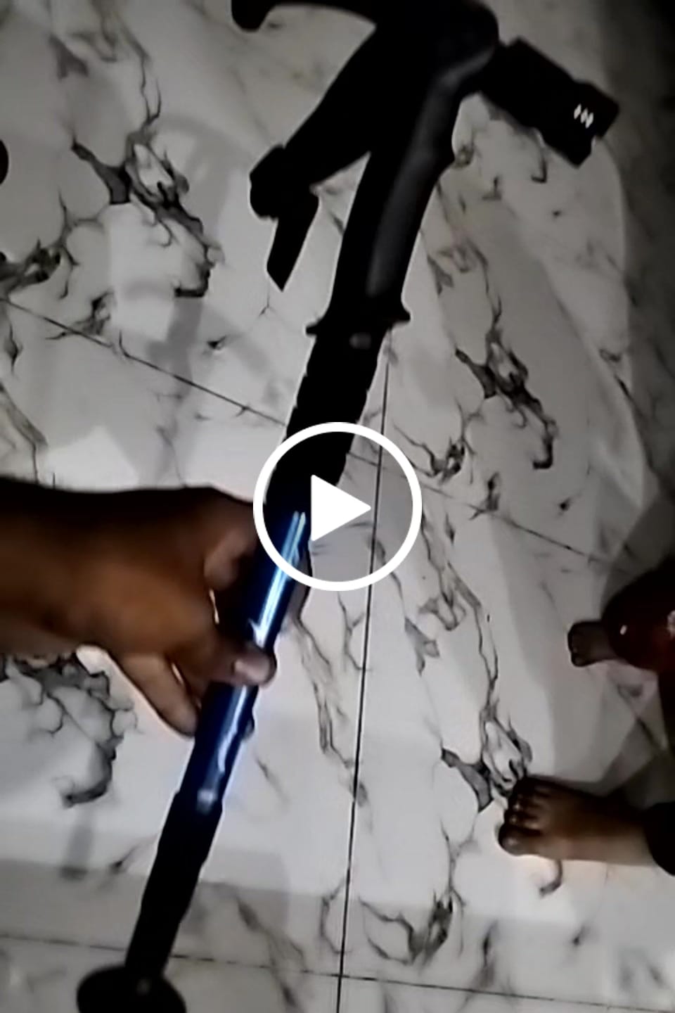 Customer video review of ZMR Hiking Stick with Flashlight