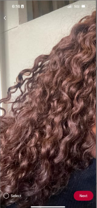 Customer photo review of Wavymy Chocolate Brown Burmese Curly Feather Crochet Human Hair Boho Braids Hair Extensions