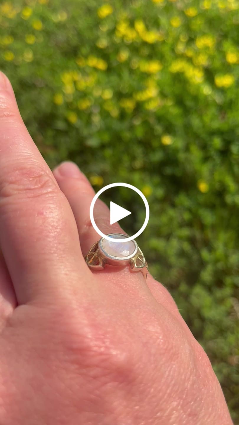 Customer video review of Moonstone Trinity Ring