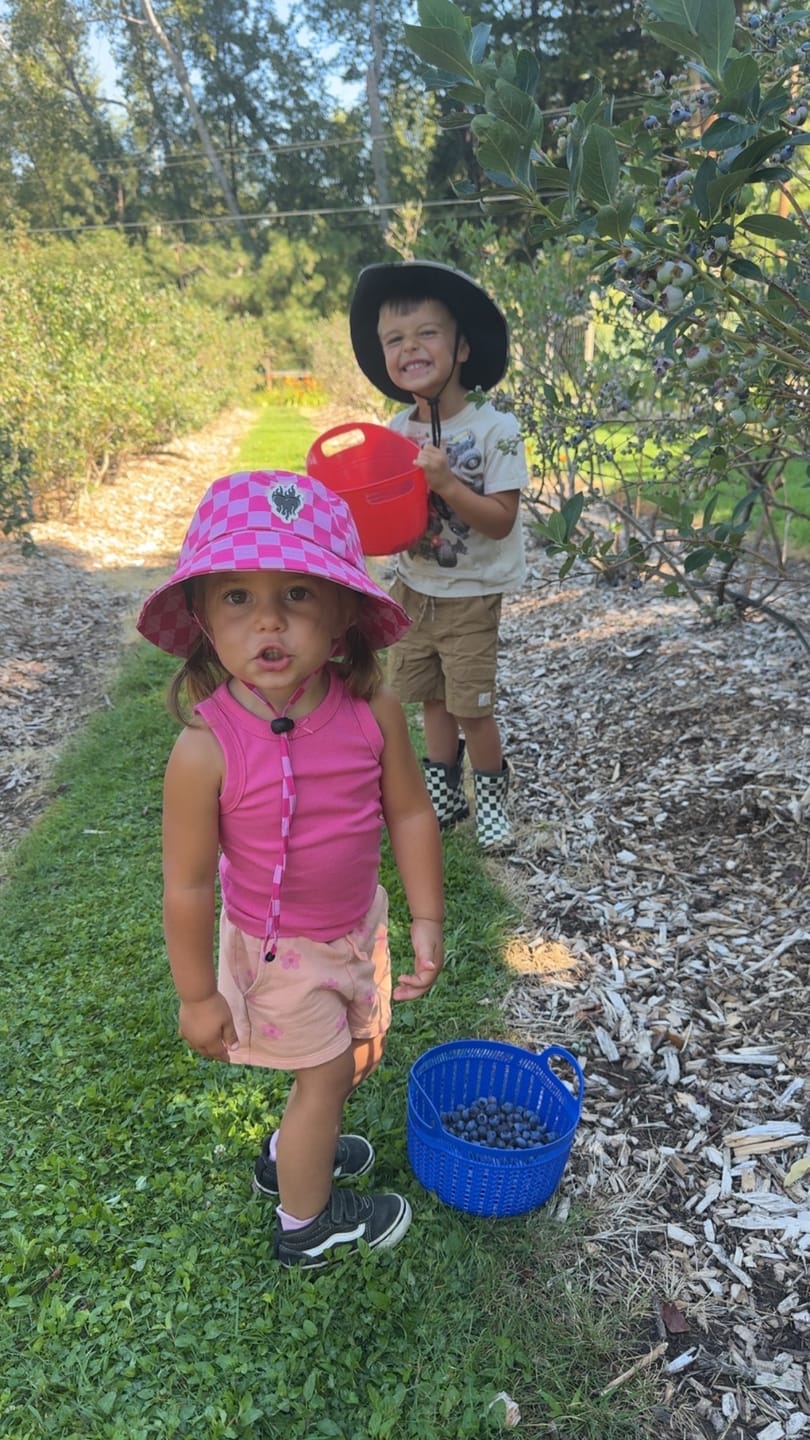 Customer photo review of Hydro Bucket Hat in Bubble Gum Checkered