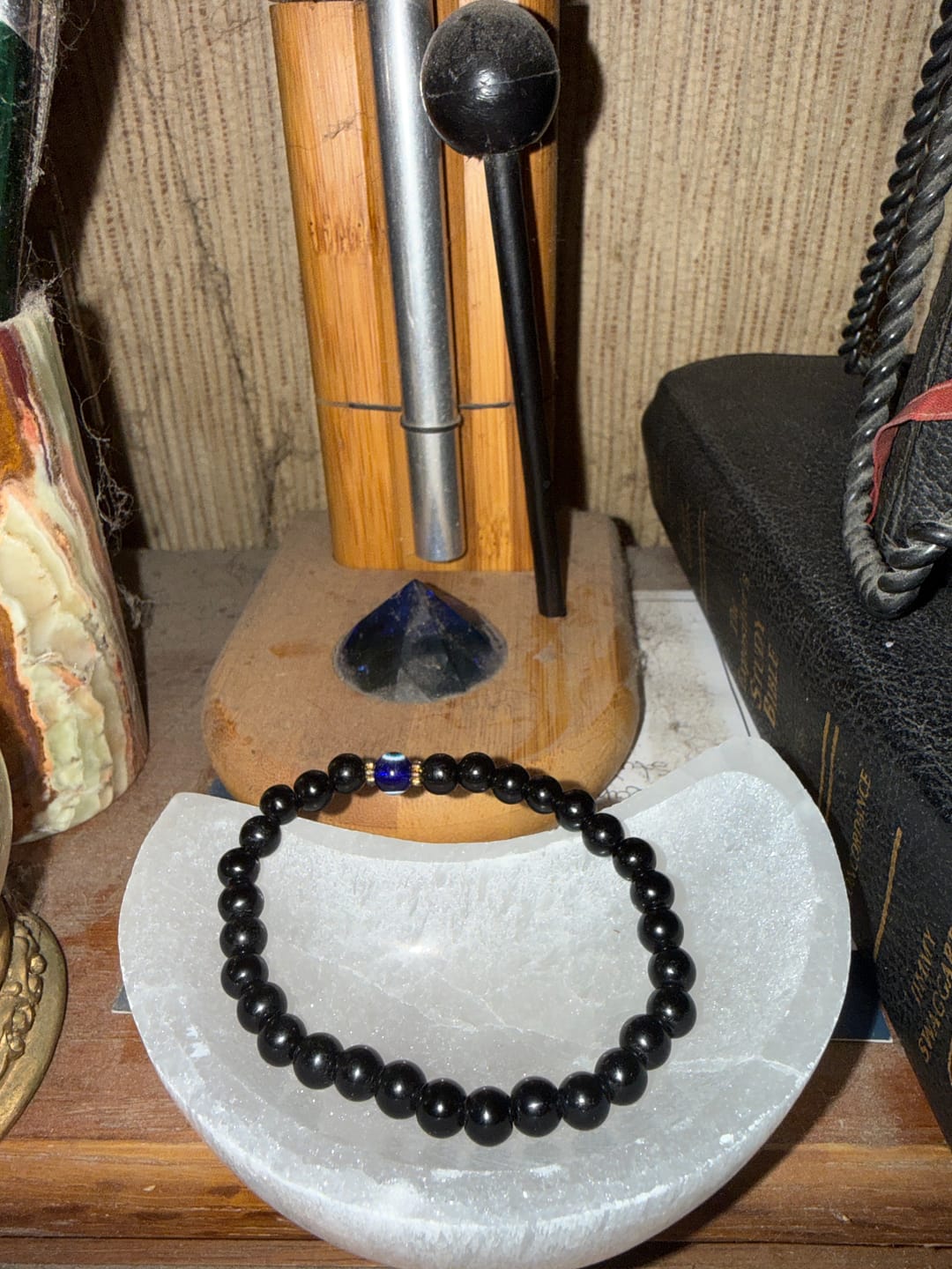 Customer photo review of Selenite Charging Bracelet Bowl