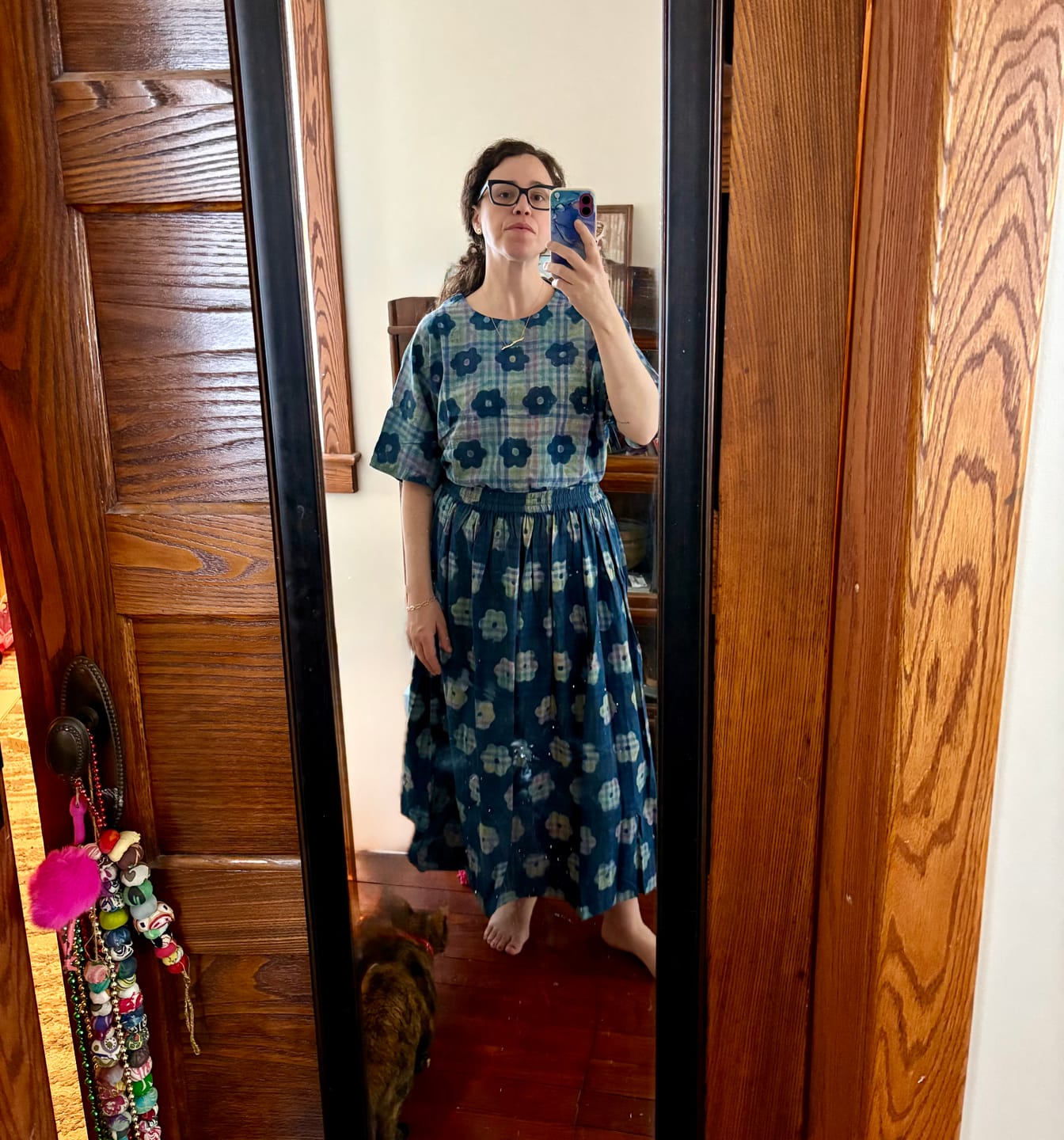 Customer photo review of PICNIC SKIRT | INDIGO BLOOM