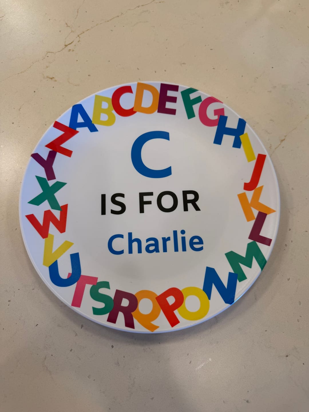 Customer photo review of Alphabet Name Plate