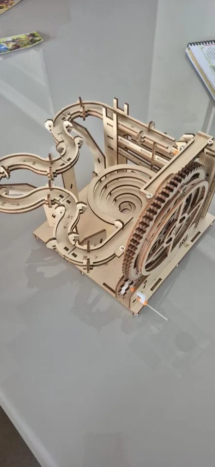 Customer photo review of Puzzle 3D Parcours de Billes Spirale en Bois