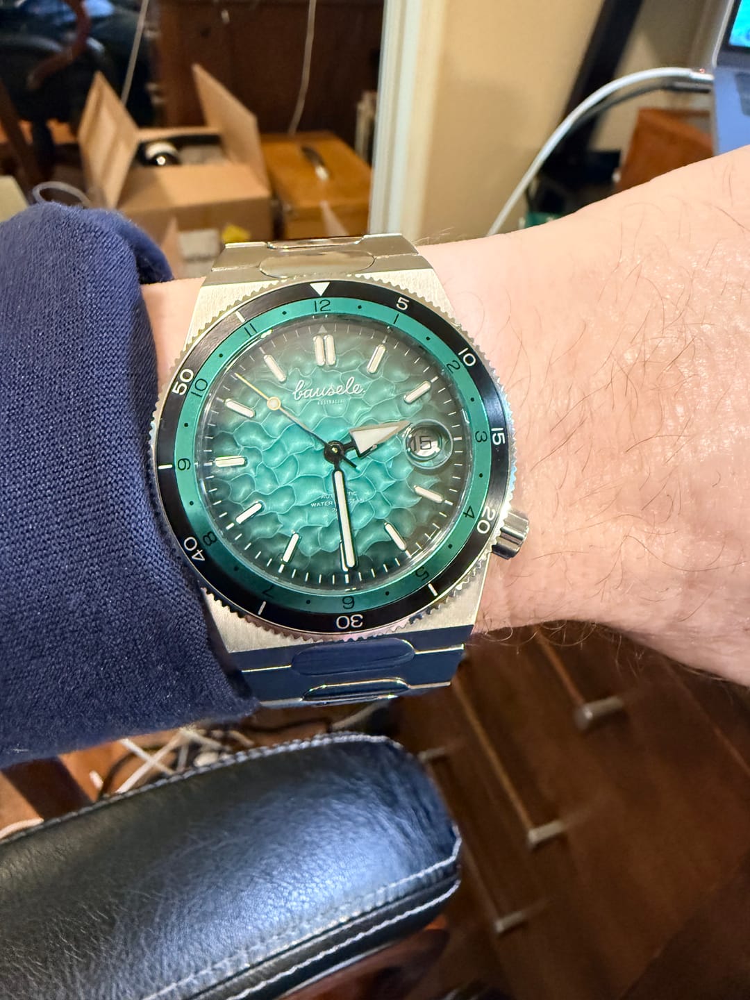 Customer photo review of Oceanic Blue
