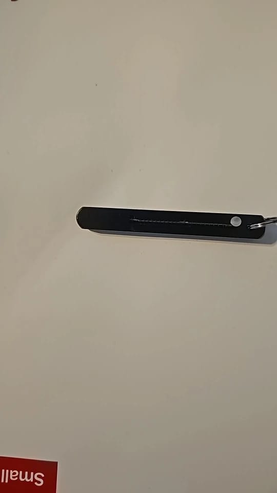 Customer photo review of Portable Titanium Toothpick with Pocket Holder