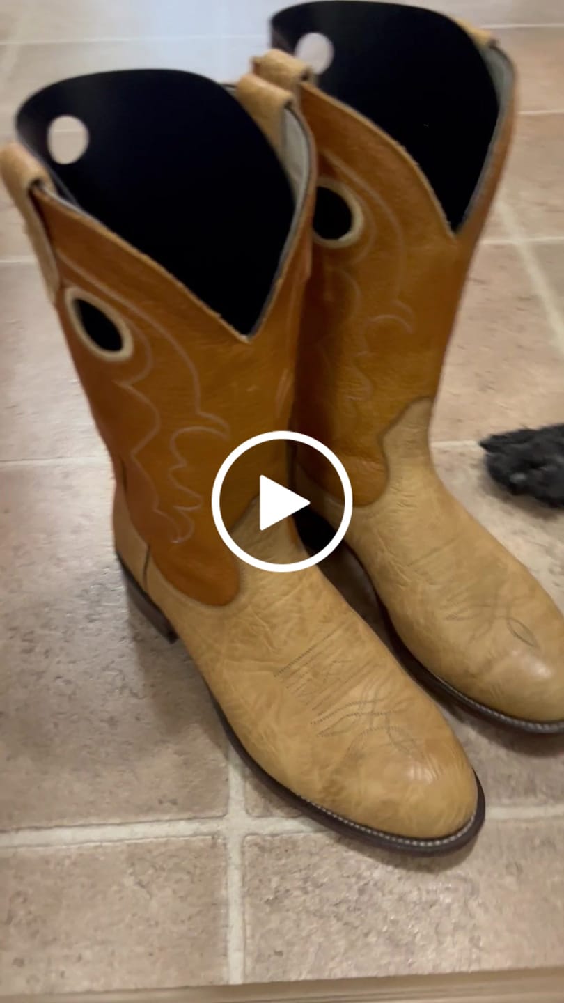 Customer video review of Boulet Men's Cowboy Boot 13" Cody Snyder Bullhide Roper Heel R Toe