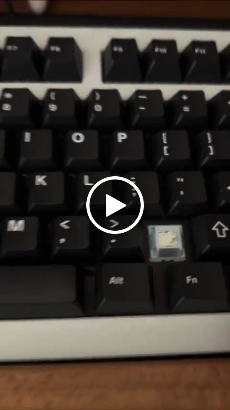 Customer video review of HMX YOGURT S LINEAR SWITCH FACTORY LUBED (10PCS)