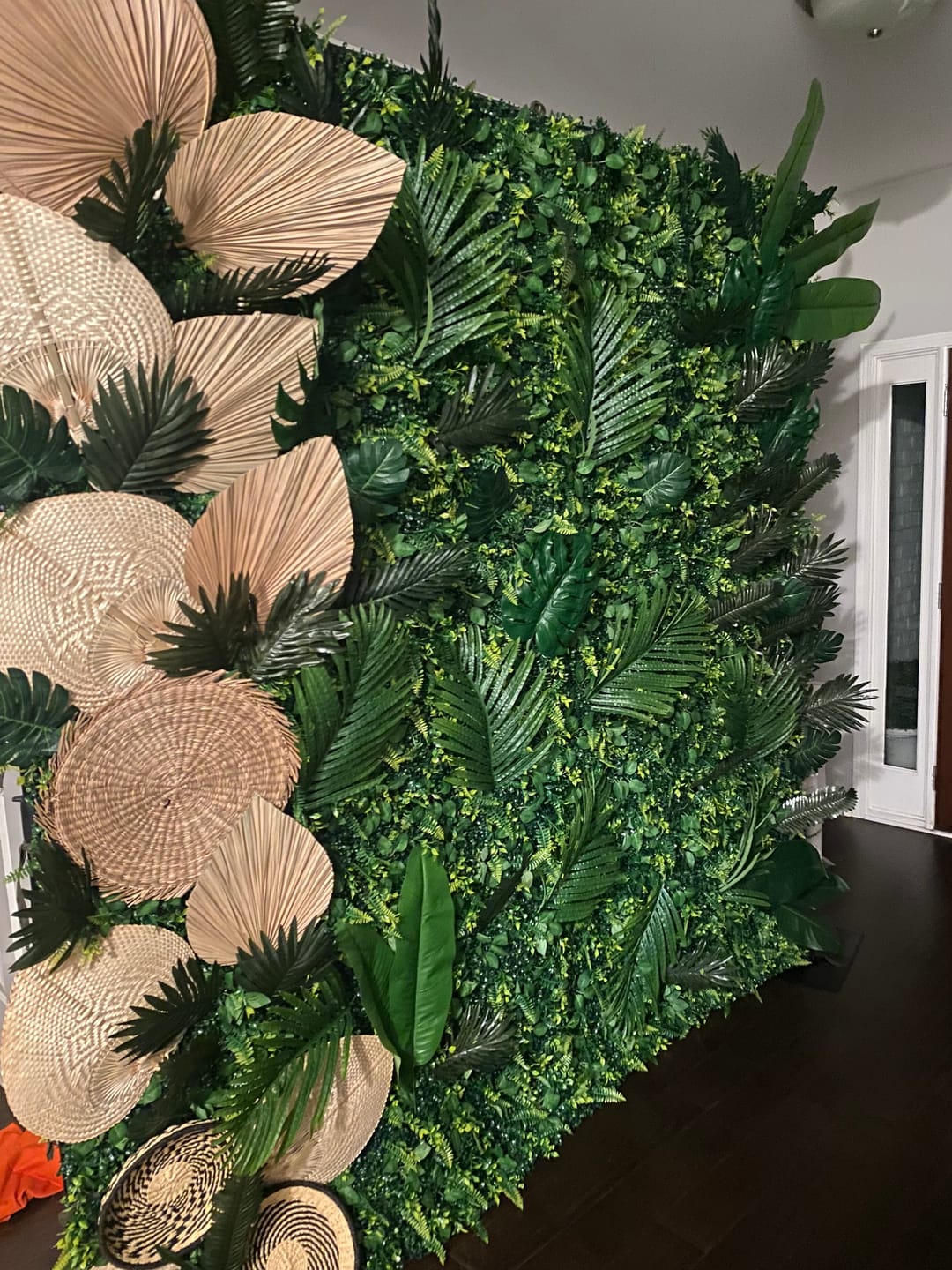 Customer photo review of 8*8ft Artificial Grass Wall Backdrop ALFWL151-Perfect for Weddings, Parties & Event Decor