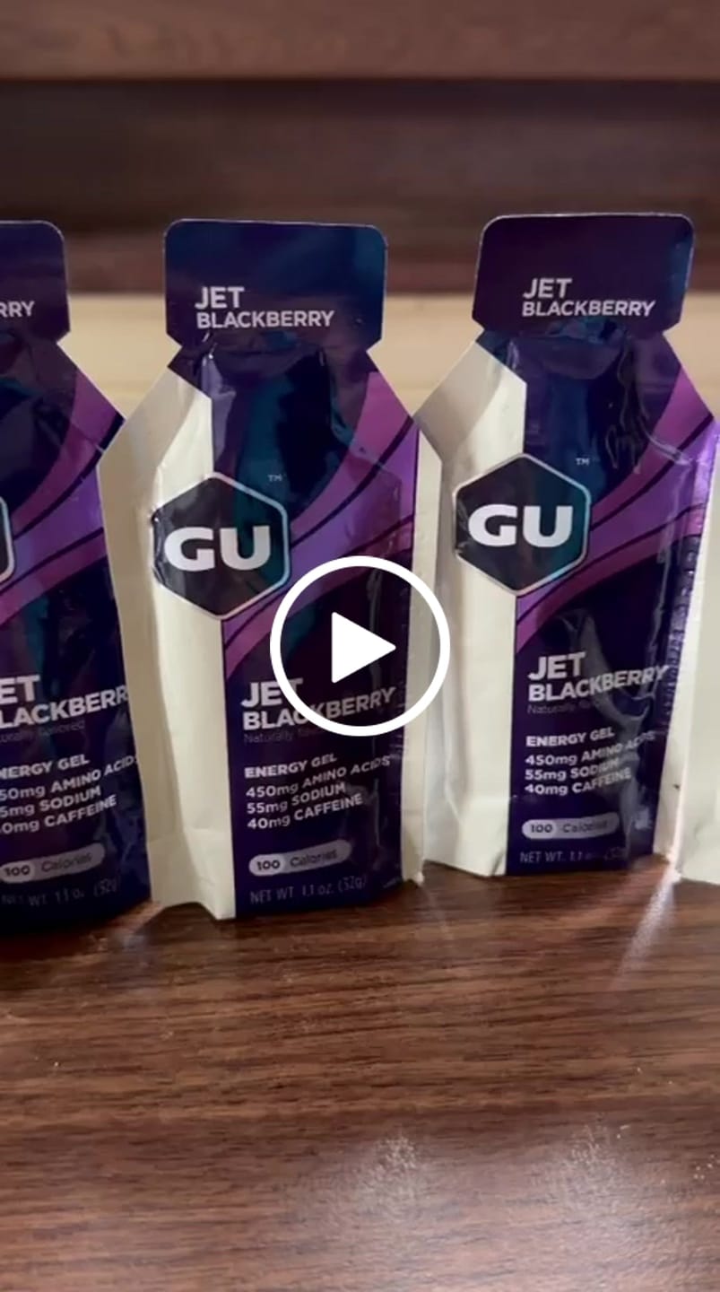 Customer video review of Energy Gel con cafeína GU caja 24 unidades