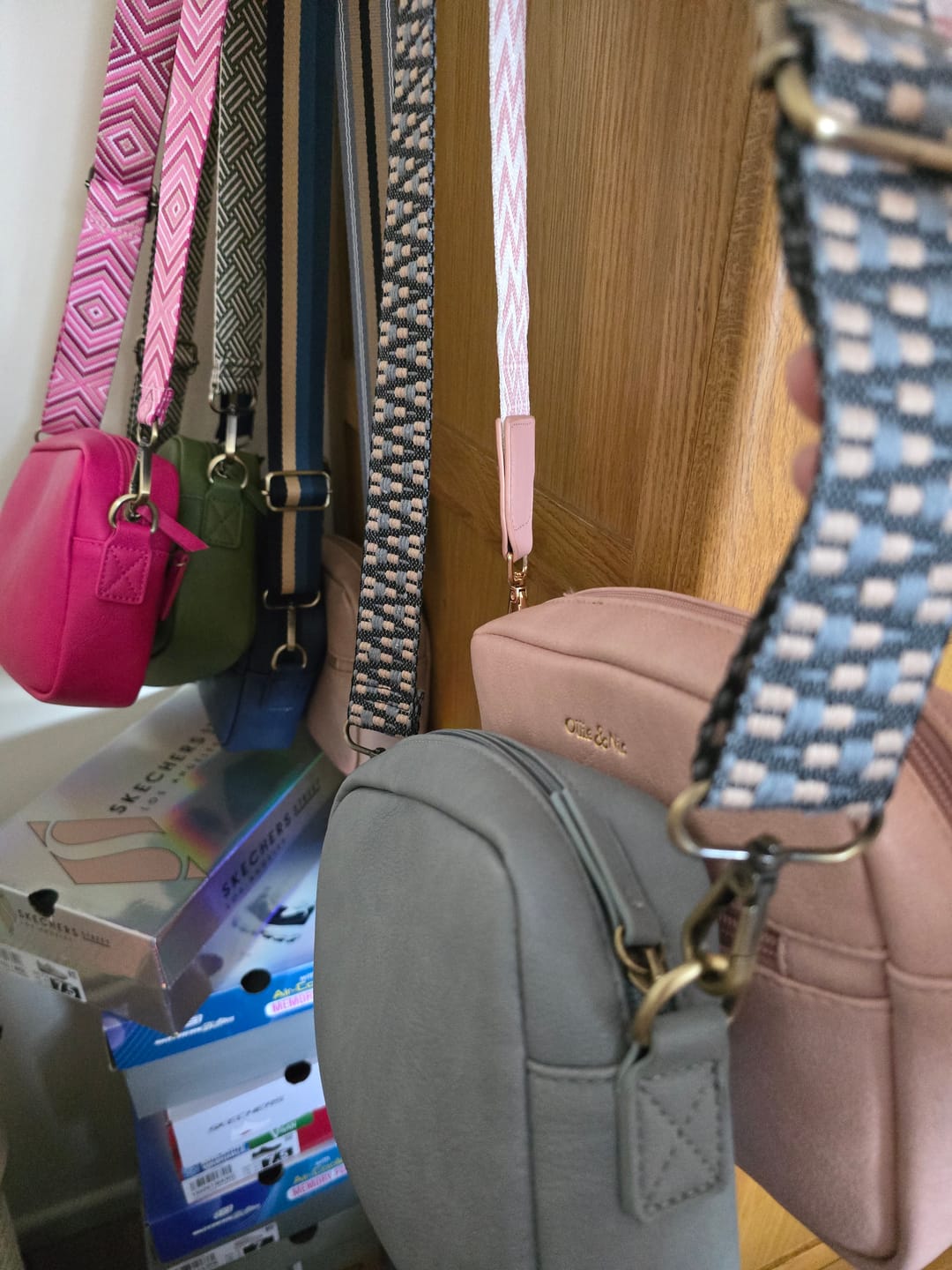 Customer photo review of Gigi Crossbody - Duck Egg