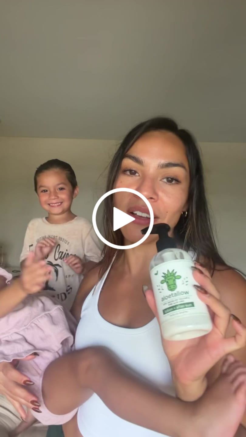 Customer video review of Tallow + Aloe Face & Body Lotion | 8 Clean Ingredients