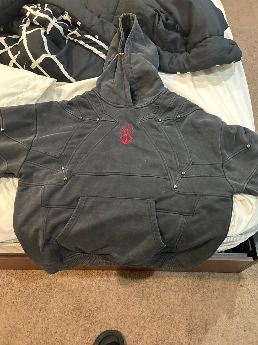 Customer photo review of Tormented Armor Hoodie