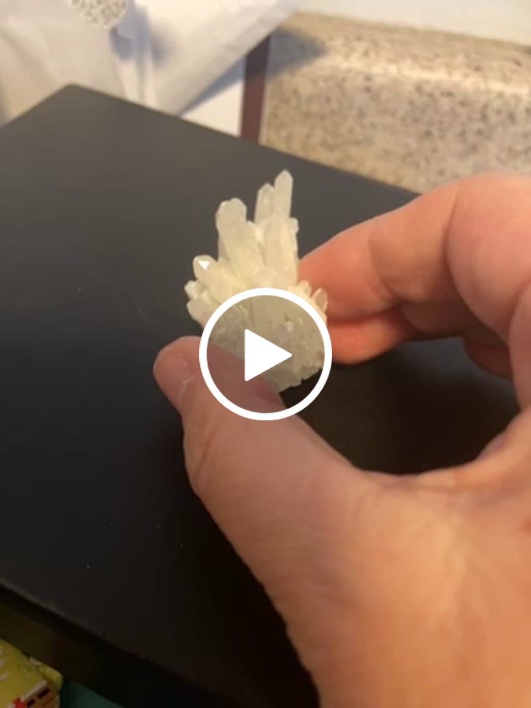 Customer video review of White Angel Aura Quartz Crystal
