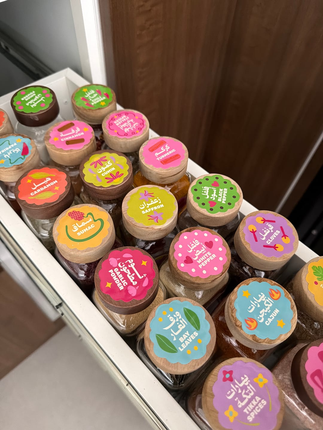 Customer photo review of Spice Label Stickers 1