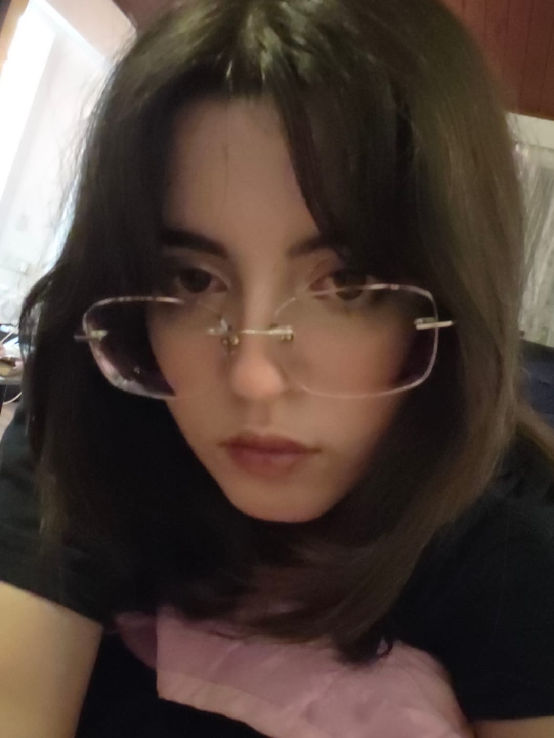 Customer photo review of Megan Eyeglasses