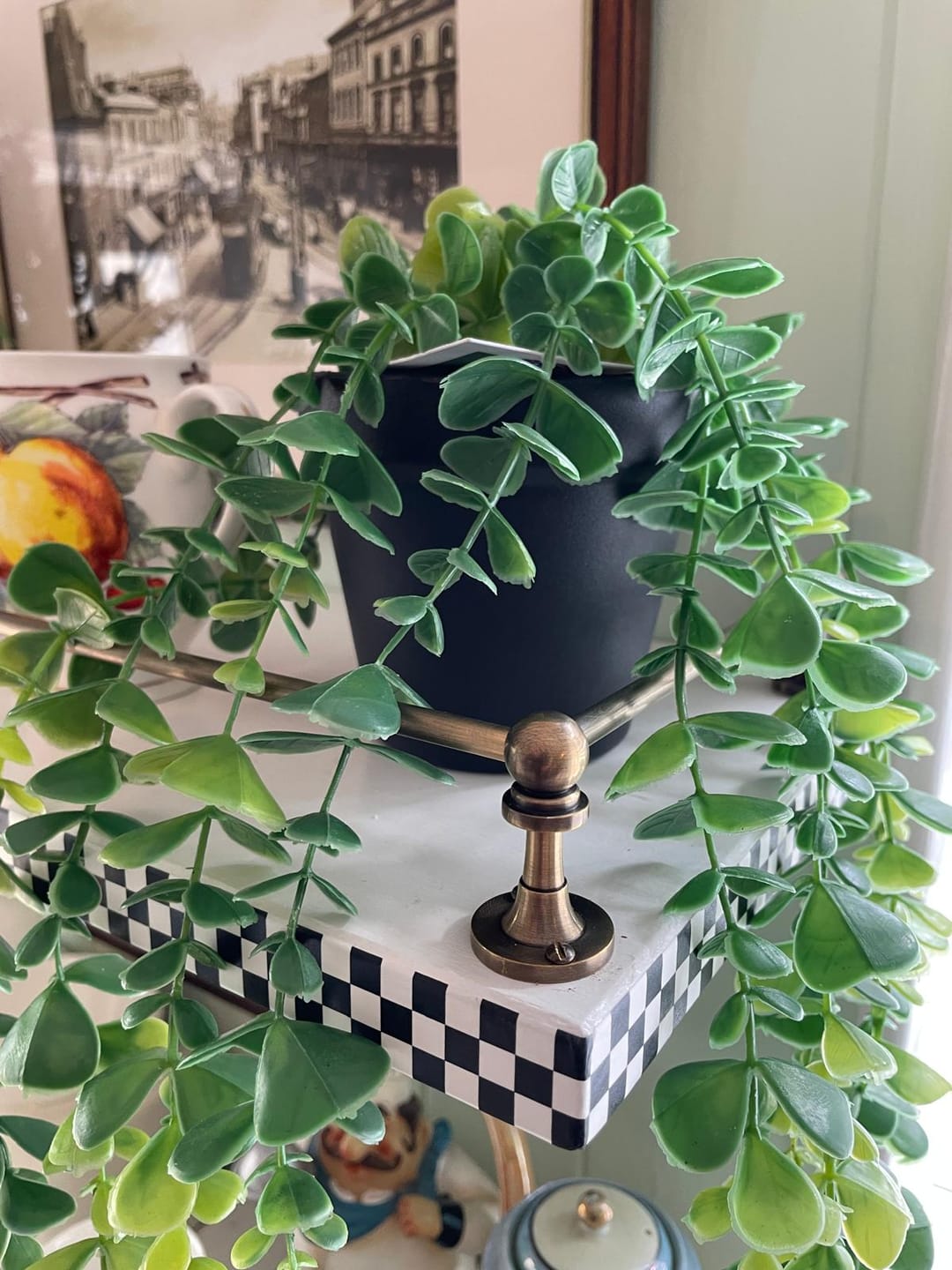 Customer photo review of Victorian Gallery Shelf Rail | Aged Brass