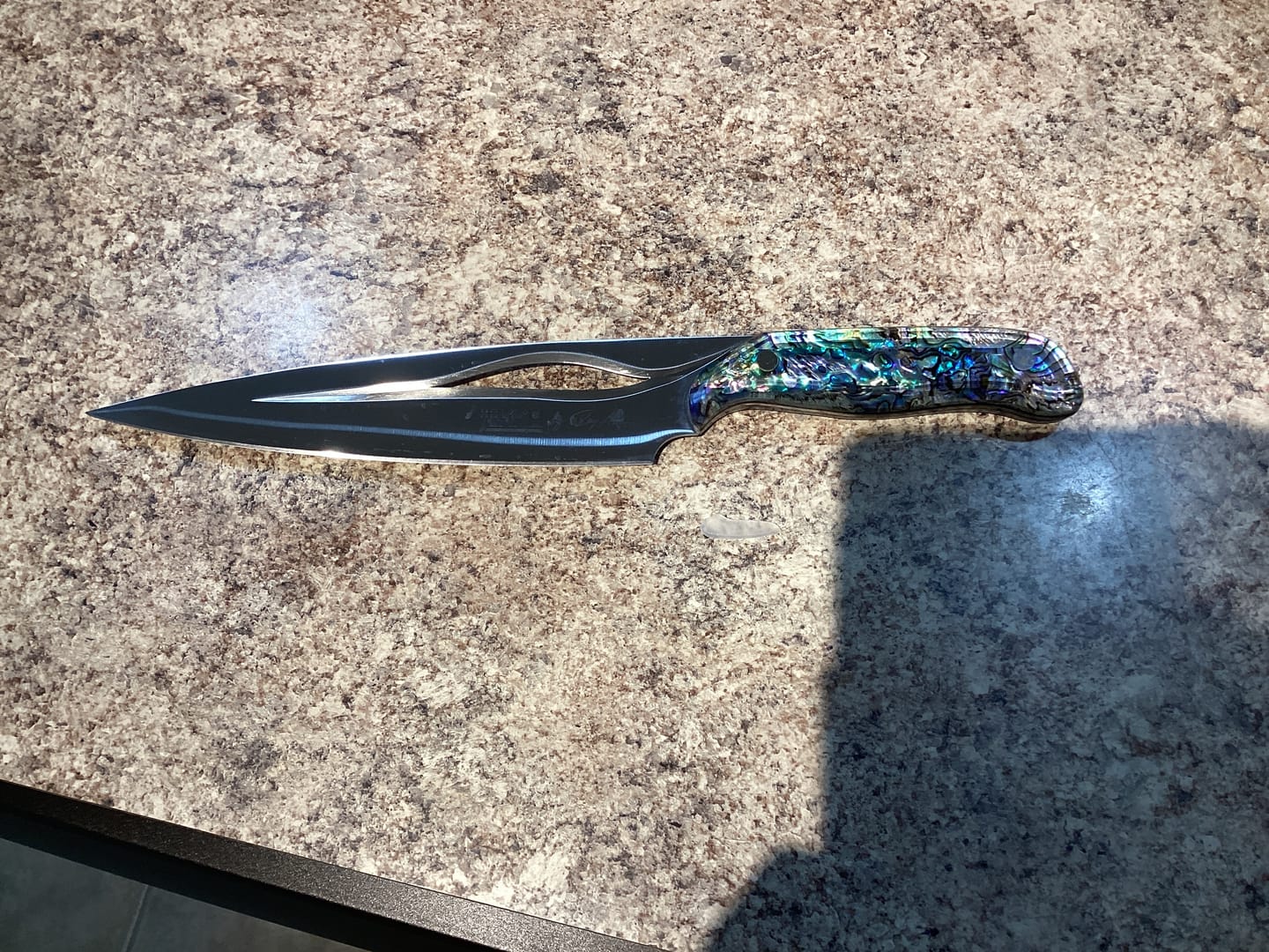 Customer photo review of The Pearl Eye Edition – Signature Knife by JIKKO®